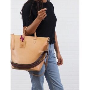 Consuela Natural Leather "Diego"Crossbody Sling Bag Viva Consuela